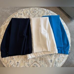 Talbots set of 3 Hampshire Ankle Pants size 6P - navy, blue, white